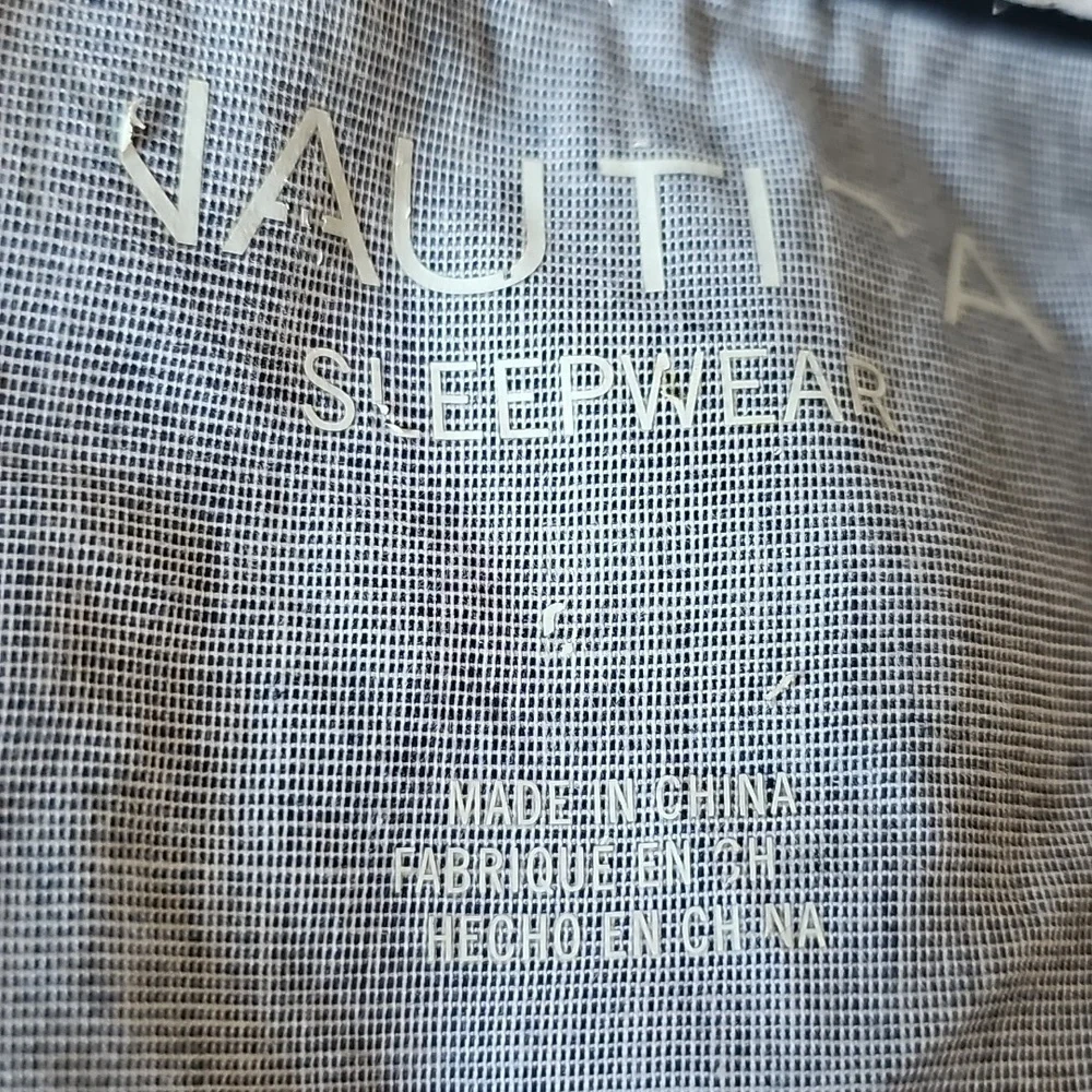 Nautica White and Black Robe Intimates & Sleepwear. 100% Cotton Size L/XL - Picture 8 of 10